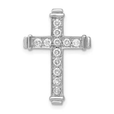 Aa 3/8Ct. Diamond Latin Cross Chain Slide 14k White Gold PM4955-040-WA, MPN: PM4955-040-WA, 8839572…