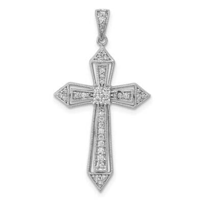 1/3Ct. Diamond Passion Cross Pendant 14k White Gold PM5104-033-WA, MPN: PM5104-033-WA, 191101545252