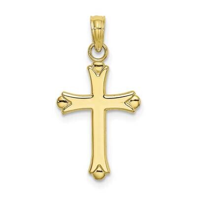 2-D Polished Cross Charm 10k Gold 10K8396, MPN: 10K8396,
