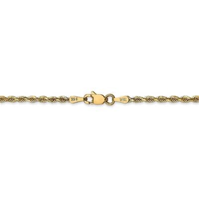 28 Inch 2.25mm Diamond-cut Quadruple Rope Chain 14k Yellow Gold QTR018-28, MPN: QTR018-28, 88395794…