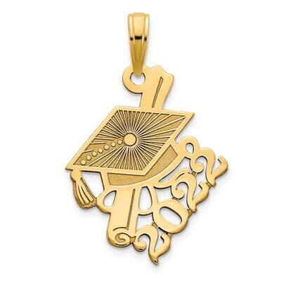Graduations Cap and Slanted Diploma 2022 Charm 14k Gold YC1460, MPN: YC1460, 63721817784