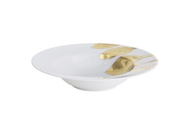 Robert Haviland Daphne White Rim Soup Plate 9 Inch HP16332-WH, MPN: HP16332-WH,