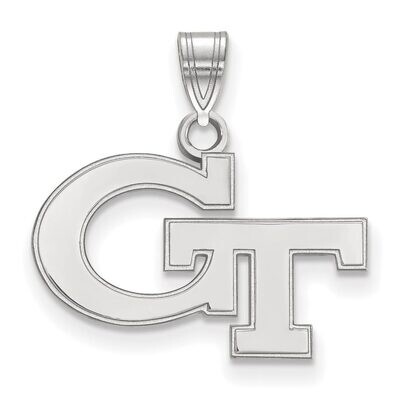 Georgia Institute of Technology Small Pendant Sterling Silver SS002GT, MPN: SS002GT, 886774684451