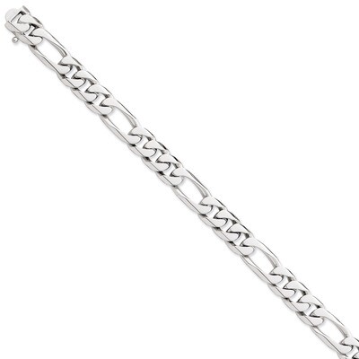 10.mm Hand-Polished Figaro Link Chain 9 Inch 14k White Gold WLK109-9, MPN: WLK109-9, 191101655029