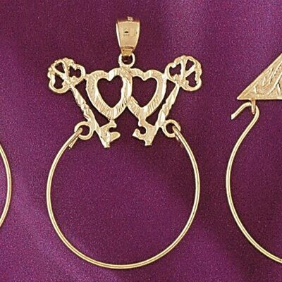 Dazzlers Jewelry Holder Pendant Necklace Charm Bracelet in Yellow, White or Rose Gold 4211, MPN: DZ…