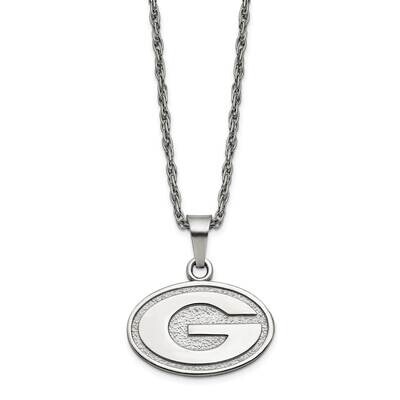 University of Georgia Pendant &amp; Chain with 2 inch Extender Necklac Stainless Steel ST516UGA, MPN: S…