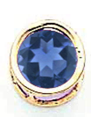 6mm Sapphire Bezel Pendant 14k Gold XP321S, MPN: XP321S, 883957206103