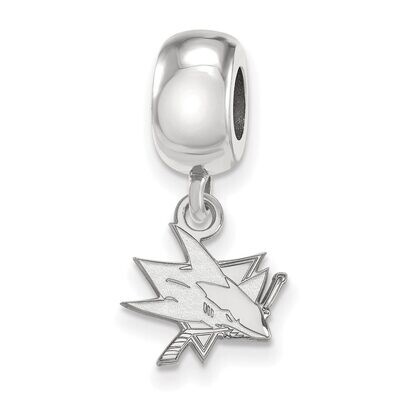 San Jose Sharks Bead Charm x-Small Dangle Sterling Silver SS018SHA, MPN: SS018SHA, 886774763873
