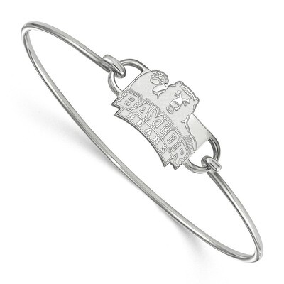 Baylor University Small Center Wire Bangle Sterling Silver SS015BU-6, MPN: SS015BU-6, 883957247885