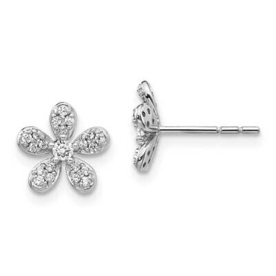 Earrings 14k White Gold Diamond EM4043-025-WA, MPN: EM4043-025-WA, 883957375489