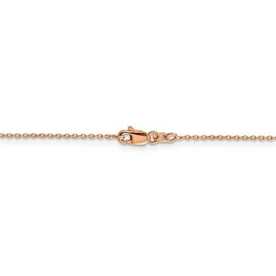 30 Inch 1.0mm Diamond-cut Cable Chain 14k Rose Gold RSC20-30, MPN: RSC20-30, 886774614359