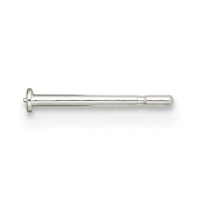Single Notched with Pad .030 x .375 inch Fusion Post Sterling Silver SS3077, MPN: SS3077,