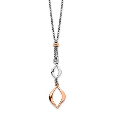 Leslie&#39;s W 1.5in ext Necklace Sterling Silver Rose Tone HB-QLF1038-15.5, MPN: QLF1038-15.5, 1911018…