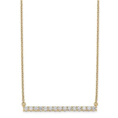 Si1/Si2, G H I, Bar Necklace 14k Yellow Gold Lab Grown Diamond PM3738-075-YLG, MPN: PM3738-075-YLG,…