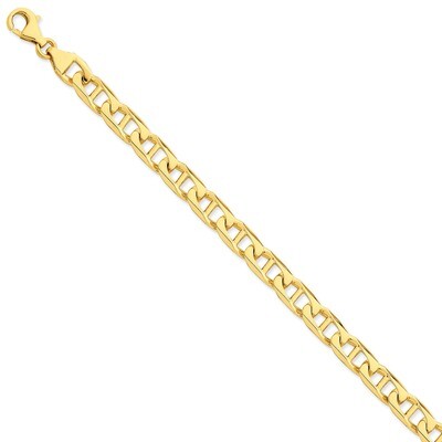 9mm Hand-polished Anchor Link Chain 20 Inch 14k Gold LK101-20, MPN: LK101-20, 191101648458