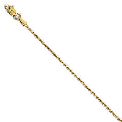 Leslie&#39;s 1.3mm Diamond Cut Rope Chain 22 Inch - 14k Gold HB-7058-22, MPN: 7058-22, 886774545622