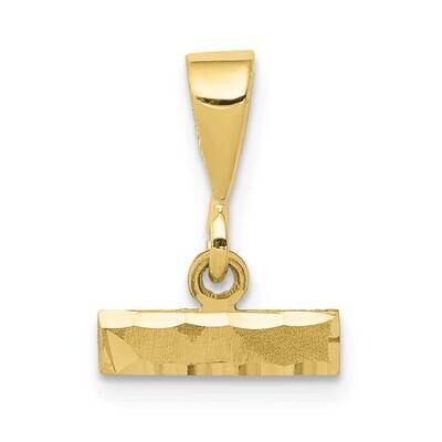 Diamond-Cut Top Charm 10k Gold Casted Small 10SMTOP, MPN: 10SMTOP,