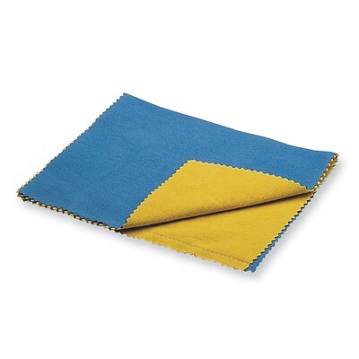 Large Brilliant Blue/Yellow Double Polishing Cloth JT3580, MPN: JT3580, 654207189183