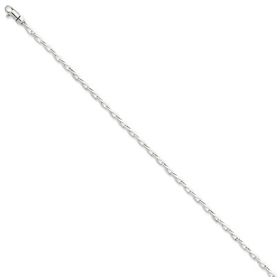 2.75mm Fancy Link Chain 24 Inch 14k White Gold WLK705-24, MPN: WLK705-24, 191101716409