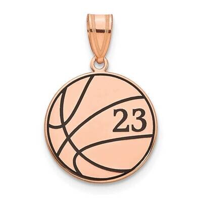 Basketball with Epoxy Pendant 14k Rose Gold XNA1362R, MPN: XNA1362R,