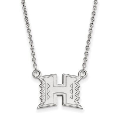 The University of Hawai&#39;i Small Pendant with Necklace Sterling Silver SS009UHI-18, MPN: SS009UHI-18…