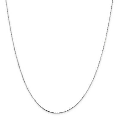 1mm Oval Box Chain 22 Inch Sterling Silver QPE50-22, MPN: QPE50-22,