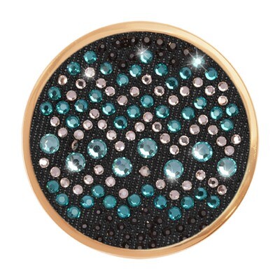 Nikki Lissoni Sense of Glamour Light Blue Gold-Plated 33mm Coin C1340GM, MPN: C1340GM, 8718627468579