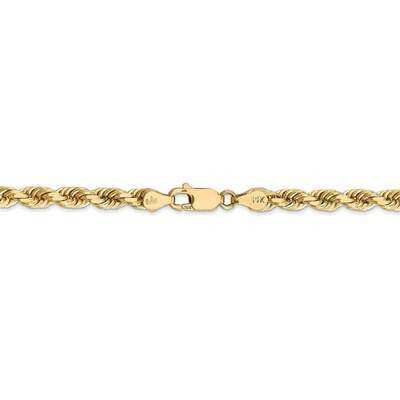 26 Inch 4.5mm Diamond-cut Rope with Lobster Clasp Chain 14k Yellow Gold 035L-26, MPN: 035L-26, 8867…