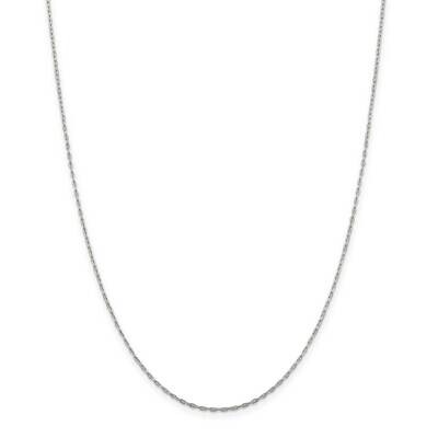 1.4mm Beveled Oval Cable Chain 36 Inch Sterling Silver QPE44-36, MPN: QPE44-36,