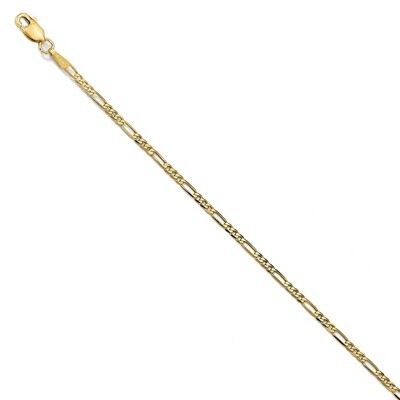 Leslie&#39;s 1.80mm Flat Figaro Chain 9 Inch 14k Gold HB-1294-9, MPN: 1294-9, 191101849084