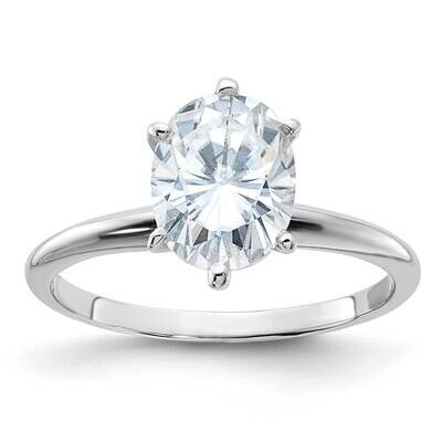 2ct. D E F Pure Light Oval Moissanite Solitaire Ring 14k White Gold WGSH15O-15MP-7, MPN: WGSH15O-15…