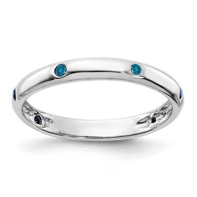 Blue Diamond Ring 14k White Gold RM5621-BD-010-WA, MPN: RM5621-BD-010-WA, 883957312620