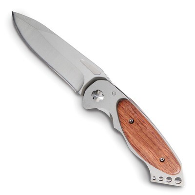 Wood Handle Stainless Steel Locking Pocket Knife GM18660, MPN: GM18660, 47105024128