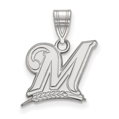 Milwaukee Brewers Medium Pendant 10k White Gold 1W003BRE, MPN: 1W003BRE, 886774770123