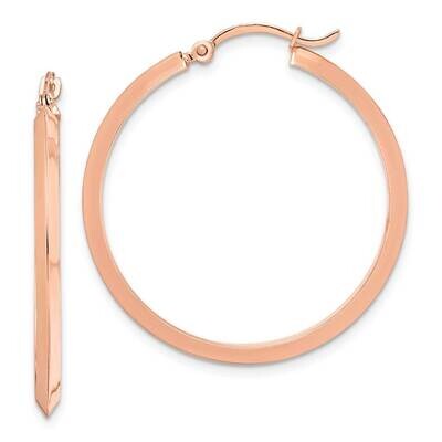 Hoop Earrings 14k Rose Gold Polished TF1631R, MPN: TF1631R, 883957995083