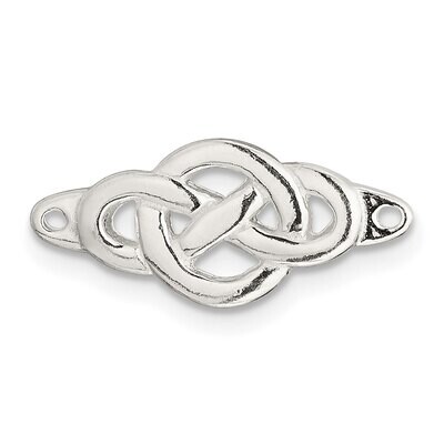 Celtic Knot Casted Component Link Sterling Silver Polished SS5032, MPN: SS5032,