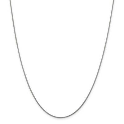 1.2mm Snake Chain with 2 Inch Extender 18 Inch Sterling Silver QSN035E-18, MPN: QSN035E-18,