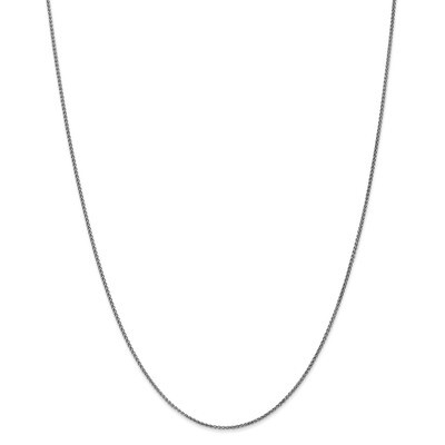 Leslie&#39;s 1.2mm Solid Diamond-cut Spiga Chain 18 Inch 14K White Gold HB-7231-18, MPN: 7231-18, 19110…