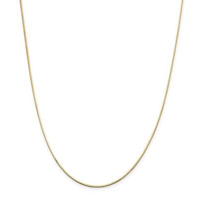 1.40mm Octagonal Snake Chain 14k Gold OSA150-16, MPN: OSA150, 886774103495