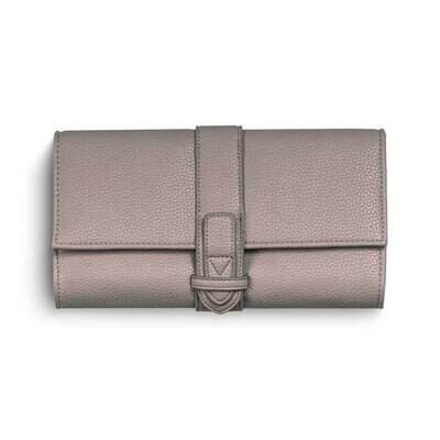 Grey Vegan Leather Multi-Compartment Jewelry Clutch GM24098GR, MPN: GM24098GR, 797140527312