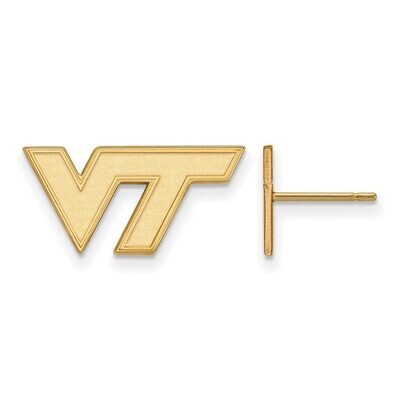 Virginia Tech x-Small Post Earring 14k Yellow Gold 4Y069VTE, MPN: 4Y069VTE, 886774887494