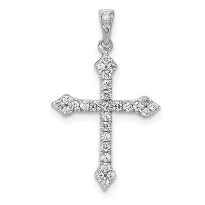 1/4Ct. Diamond Cross Pendant 14k White Gold PM5072-025-WA, MPN: PM5072-025-WA, 883957514000