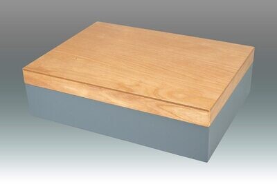 Tizo Empty Wooden Box Gray Double Color, MPN: WM130GYBX,
