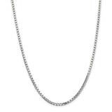 3.2mm 8 Sided Diamond-Cut Box Chain 28 Inch Sterling Silver QBR057-28, MPN: QBR057-28,