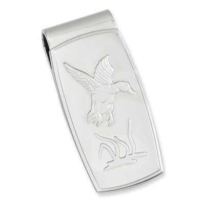 Kelly Waters Flying Duck Hinged Money Clip Rhodium-plated GP3846, MPN: GP3846, 196904085509