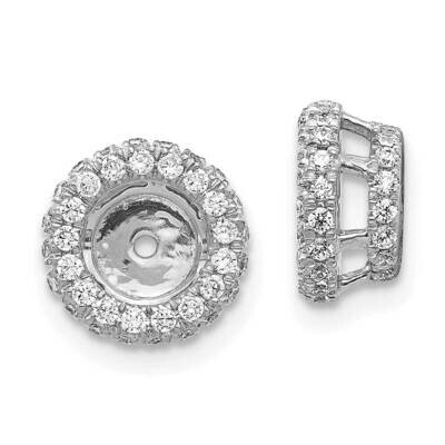 Earring Jacket 14k White Gold Diamond EJM5295-062-WA, MPN: EJM5295-062-WA, 883957372808