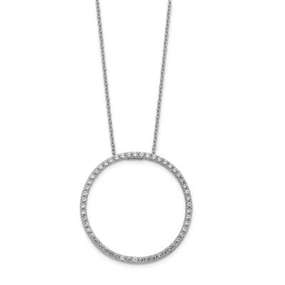 Circle Necklace 14k White Gold Diamond PM3781-080-WA, MPN: PM3781-080-WA, 883957489377