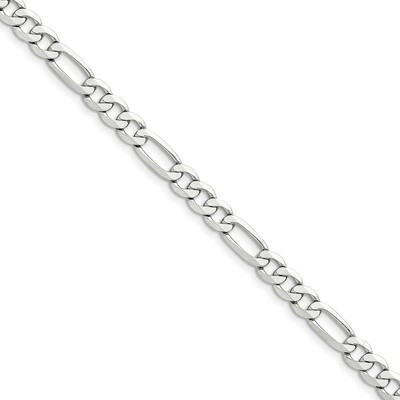 8 Inch 7.0mm Figaro Chain 14k white Gold WFIG180-8, MPN: WFIG180-8, 191101228063