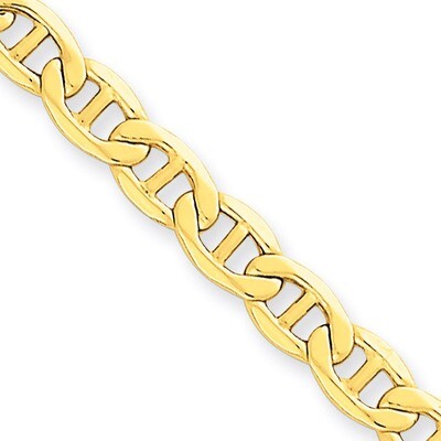 5.1mm Semi-Solid Anchor Chain 18 Inch 14k Gold BC101-18, MPN: BC101-18, 886774537368