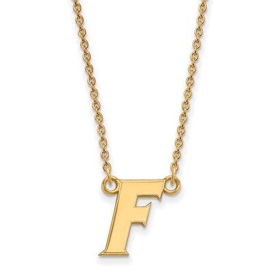 University of Florida Small Pendant with Chain Necklace 14k Yellow Gold 4Y065UFL-18, MPN: 4Y065UFL-…
